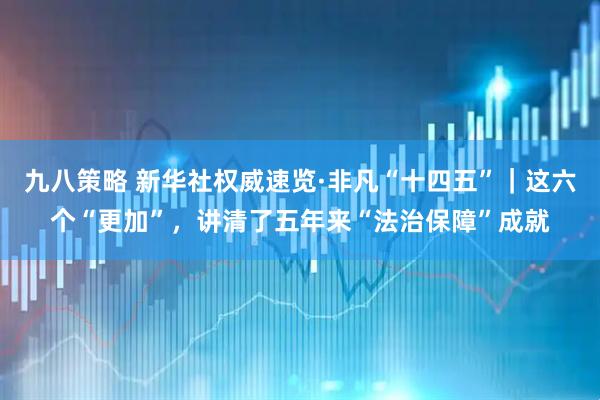九八策略 新华社权威速览·非凡“十四五”｜这六个“更加”，讲清了五年来“法治保障”成就